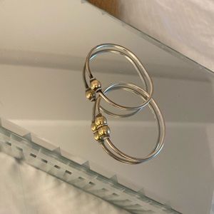 cape cod 14k gold + silver bracelet in size small